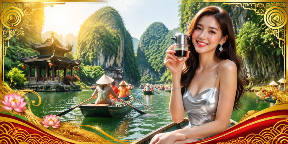 Người dùng Ninh Bình ngồi cà phê trải nghiệm casino trực tuyến trên điện thoại
